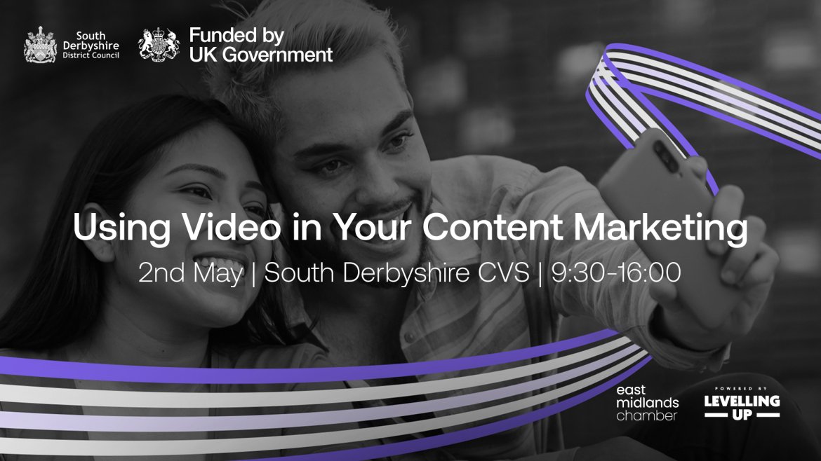 Two upcoming #Free Accelerator workshops in #SouthDerbyshire.

 •2 May: Using Video in Content Marketing: orlo.uk/CssJi 
•6 June: Crafting your Marketing Start-Up Plan: orlo.uk/HF2U3