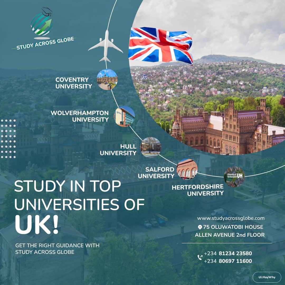 UK education opens doors, wherever you go in the world. One in four world leaders has studied in the UK, so if you’re dreaming of achieving big things, you can be sure you’re in the right place in the UK. Scholarships up to £𝟓𝟎𝟎𝟎 are available. Admissions are open.#studyuk