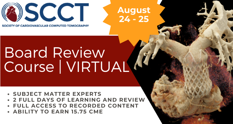 Don't miss the chance to ace your board exam! Get the skills, confidence and knowledge needed to pass with the #SCCTBoardReviewCourse August 24-25. Register now: ow.ly/Na3w50QX2SV