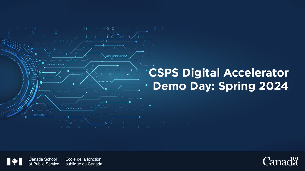 New! ✨EVENT: CSPS Digital Accelerator Demo Day: Spring 2024 This event will showcase the work undertaken by eight teams from six departments that have completed the recent cycle of the Digital Accelerator Program. 🖥️Learn more: catalogue.csps-efpc.gc.ca/product?catalo…