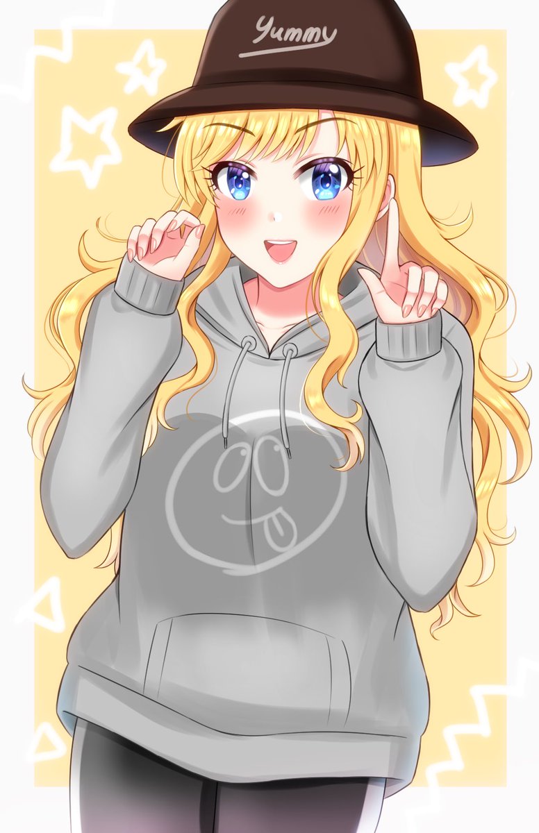 大槻唯 「令和ギャル?っぽい大槻唯ちゃんの絵#大槻唯 」|リックのイラスト