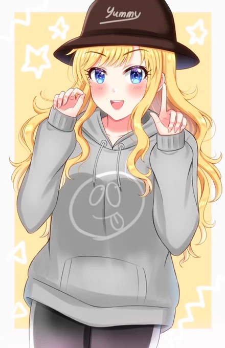 令和ギャル?っぽい大槻唯ちゃんの絵#大槻唯 