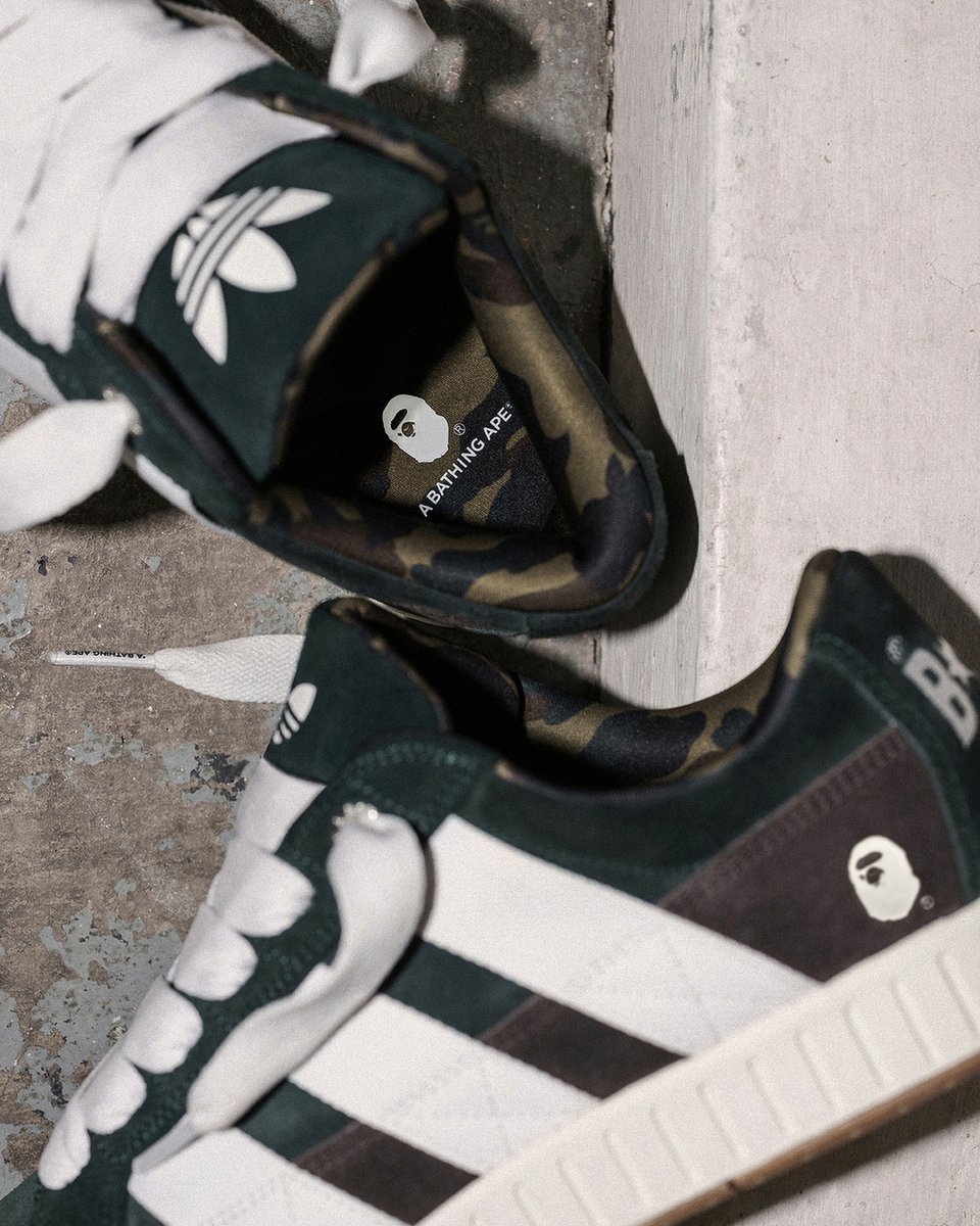 This April, A BATHING APE® and adidas Originals continue their partnership with the adidas N BAPE® sneaker.   This collection on April 20th and will be available at authorized A BATHING APE® stores and BAPE.COM. @adidasoriginals​   ​ #bape #adidas