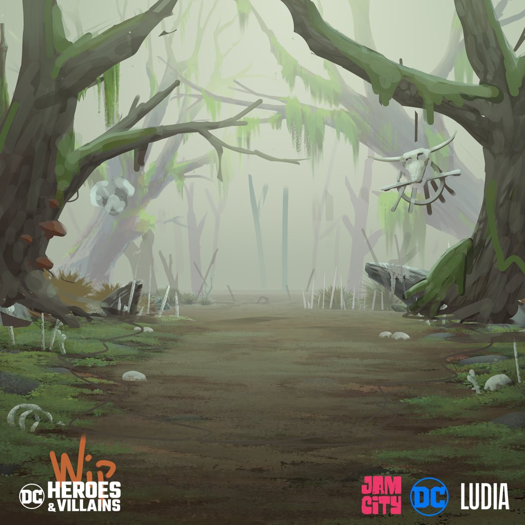 Sometimes a BG goes throught many iterations before nailing the right tone.

DC Heroes &amp; Villains
Ludia Jam City
Art Direction: Lysanne Martin

More work:
Artstation: lnkd.in/dbTQeTq
Instagram: lnkd.in/dk8AuEC
Bsky: lnkd.in/eDz2hfWV