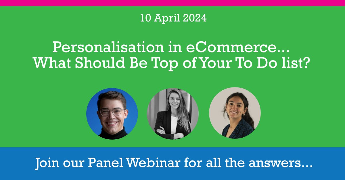 Did you miss our webinar on Personalisation in eCommerce... 🚀 What Should Be Top of Your To Do list? last week? Well, fomo no more… the replay is available here: web9.ecommerceexplored.com/?utm_source=tw…