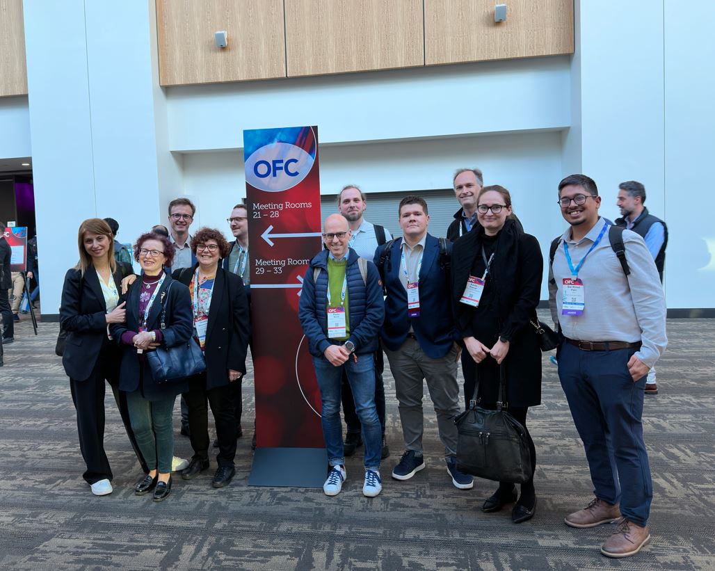 The ECO-eNET team met at the 2024 Optical Fiber Communications Conference and Exhibition in San Diego! It was great catching up!
#SNSJU #HorizonEU #6G #Innovation #SustainableTech #FutureOfConnectivity #OpticalNetworks #AI #SmartNetworks #FutureTelecommunications #6GTechnology