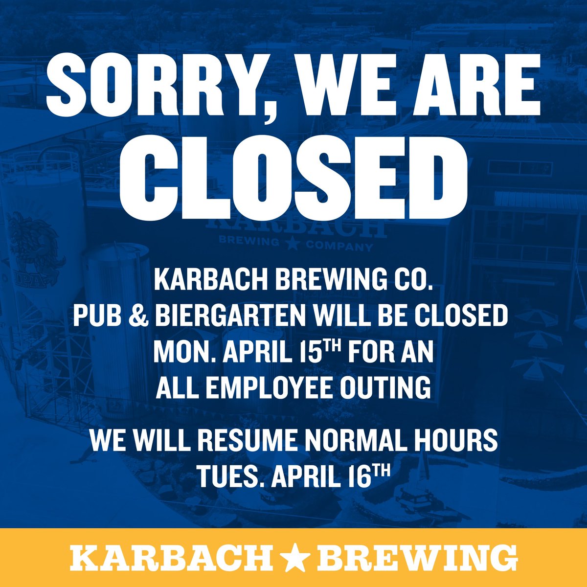 Karbach Brewing (@karbachbrewing) on Twitter photo 2024-04-15 13:12:50