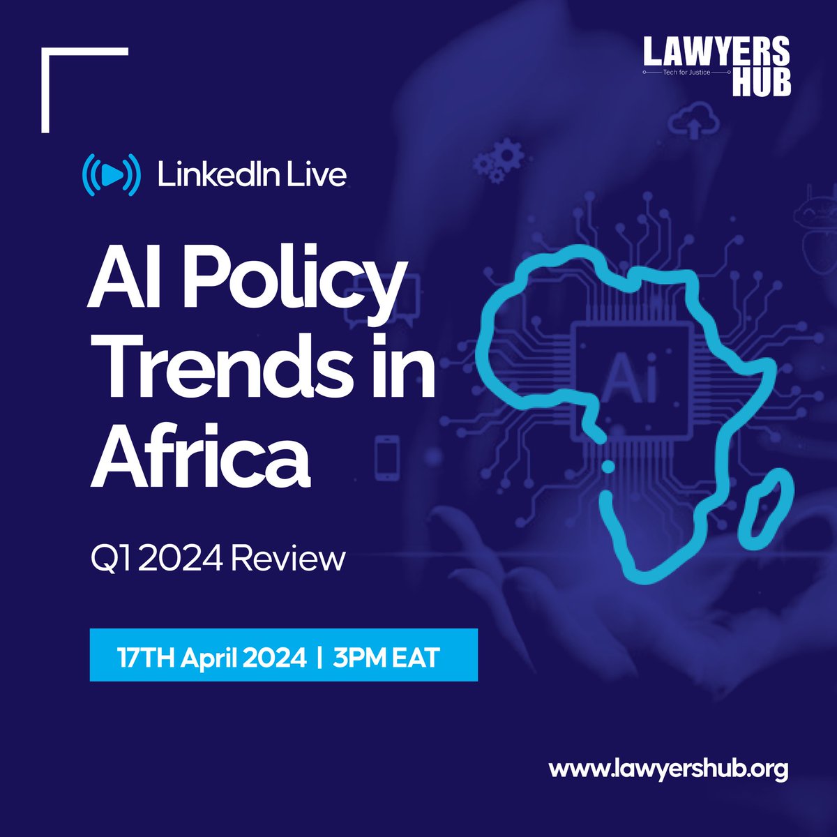 📣Registration for the virtual #AI #Policy Trends in Africa conversation is still ongoing! ⏰ 17th April 2024 at 3pm EAT. This event will explore the key policy trends that have emerged in the first quarter of 2024. Click the link to register lnkd.in/dGYCWSFC