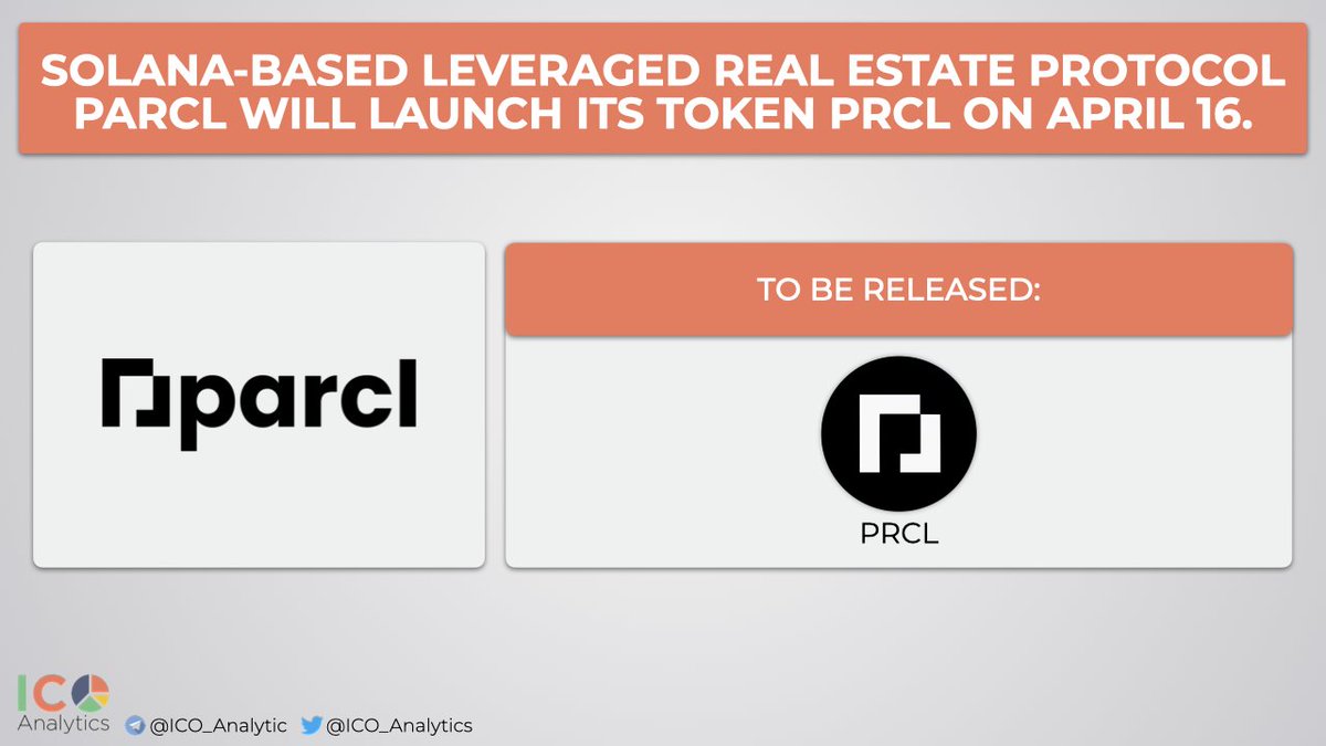 Solana-based leveraged real estate protocol @Parcl will launch its token $PRCL on April 16. Airdrop checker is expected to go live today and the token distribution tomorrow. @okx, @Bybit_Official are among exchanges that will list PRCL at 1:00 PM (UTC) on April 16.