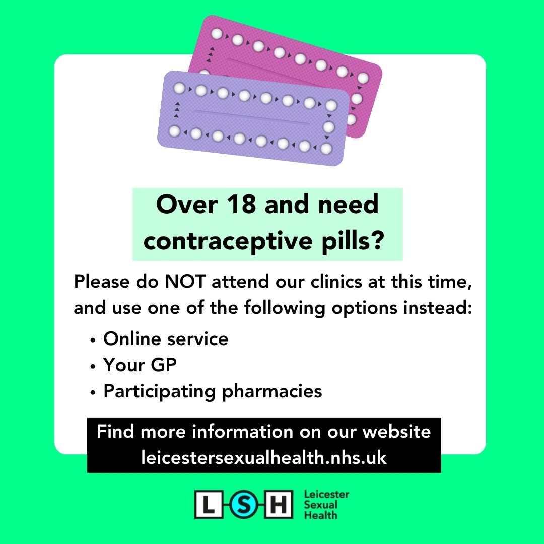 Our services are currently exceptionally busy & we have limited appointments. Over 18 & need oral contraception? Please do not attend a clinic, use an option below: ➡️ Online service ➡️ Visit your GP ➡️ Pharmacies More info on our website: orlo.uk/QXSYi