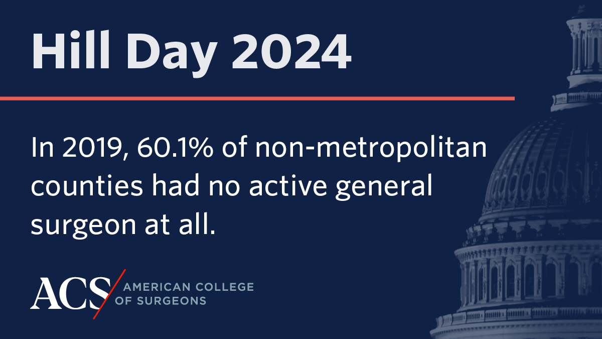 The ACS is working to make sure every community has surgical care when they need it. We want to work with Congress to address gaps in care. Optimal quality, the centerpiece of our mission, is not achievable without optimal access. #ACSLAS24