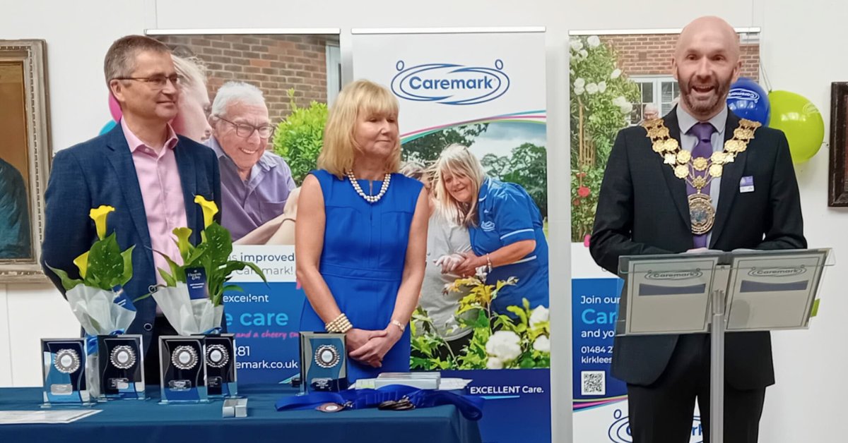 The invaluable work of care assistants was recognised at the Caremark Carer of the Year Awards. The organisation enables many people to live independently in their homes. The Mayor of Kirklees had the honour of presenting the awards and meet staff.