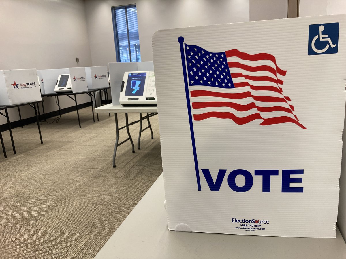 Start the week with a plan to vote in the May 7 primary. In-person Early Voting continues in @MCCOindy from 8am-5pm. Weekend hours start Apr. 27, along w/ the opening of 8 satellite sites. Get all the details and see a sample ballot at Vote.Indy.gov #IndyVotes