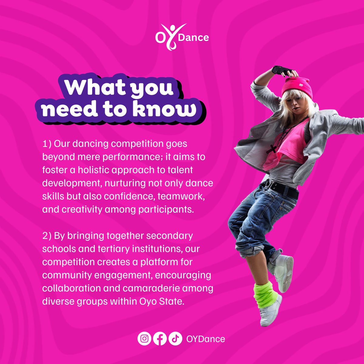 oydance's tweet photo. 🌟 Exciting News For Every Dancer! 💃🕺
💥Brace yourselves as we unveil the Biggest Dancing Competition for secondary and tertiary institutions across Oyo State! 🎉
#dancers #oyostate #dancelifestyle #dancemusic #thewaitisover #dancestage #motivated https://t.co/LaajaCqEIR
