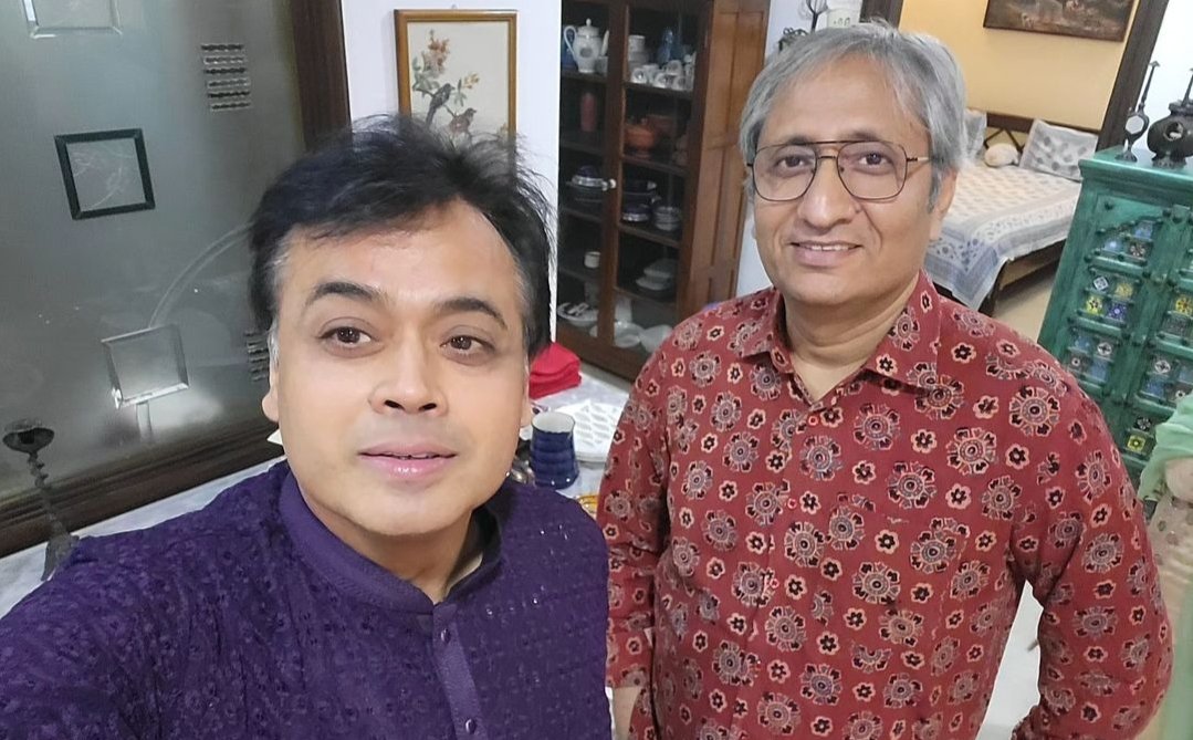 With the one and only Ravish Kumar