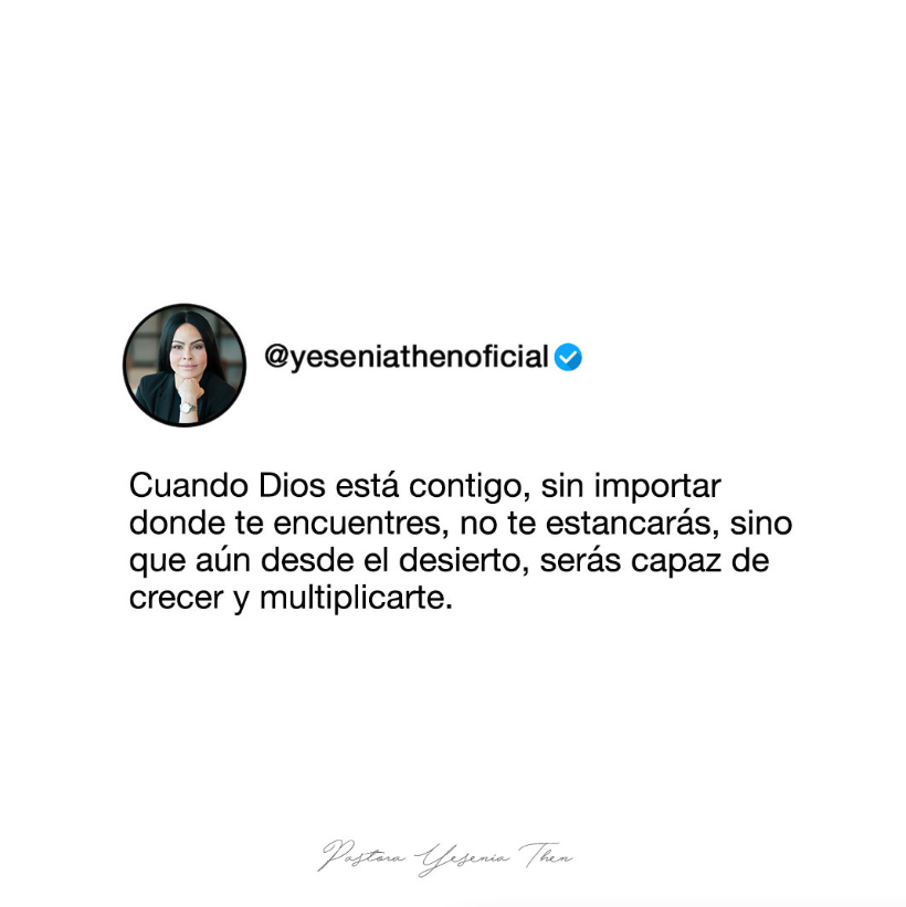 “En esto es glorificado mi Padre: en que lleven mucho fruto, y sean así mis discípulos.” Juan 15:8 (RVC) #yeseniathen #frasedeldia