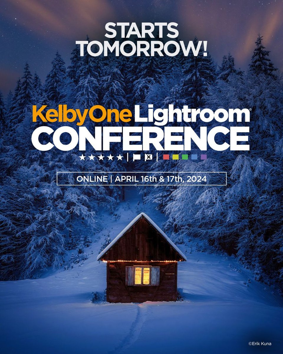 🎉Bursting with excitement!📸 The Lightroom Conference 2024 kicks off tomorrow with sessions from the industry’s top photo editors. Still time to register—be part of the Lightroom-learning fun! Who's joining us?!?🤩 Details: 👉 kel.by/lightroomconf24 #LightroomConference2024