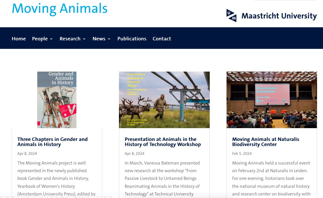 AnimalsMoving's tweet image. Find out what Moving Animals has been up to lately in our website news section: 
moving-animals.nl/home/news/  
#animalhistory #envhist #envhum