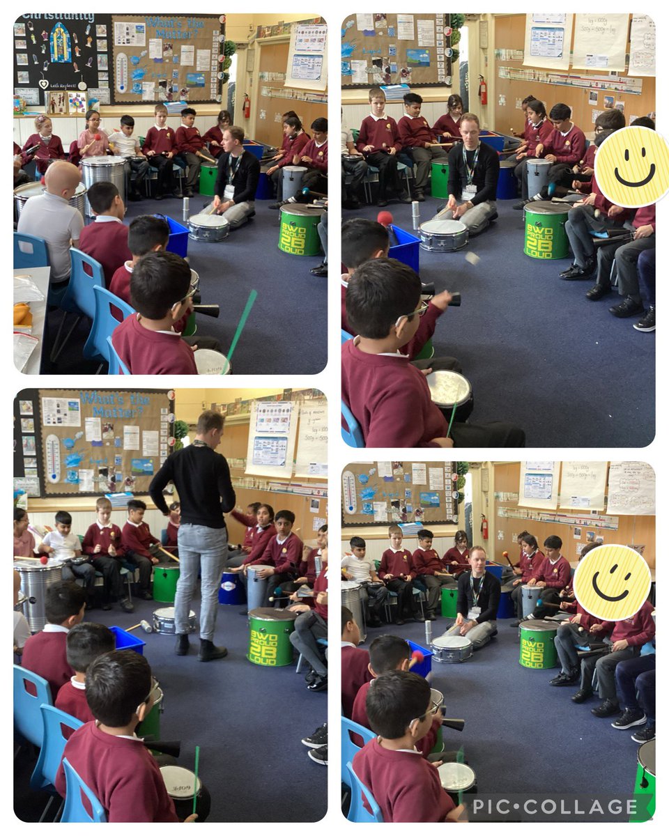 Year 3/4 have loved their first lesson on the Samba drums. #sthmusic