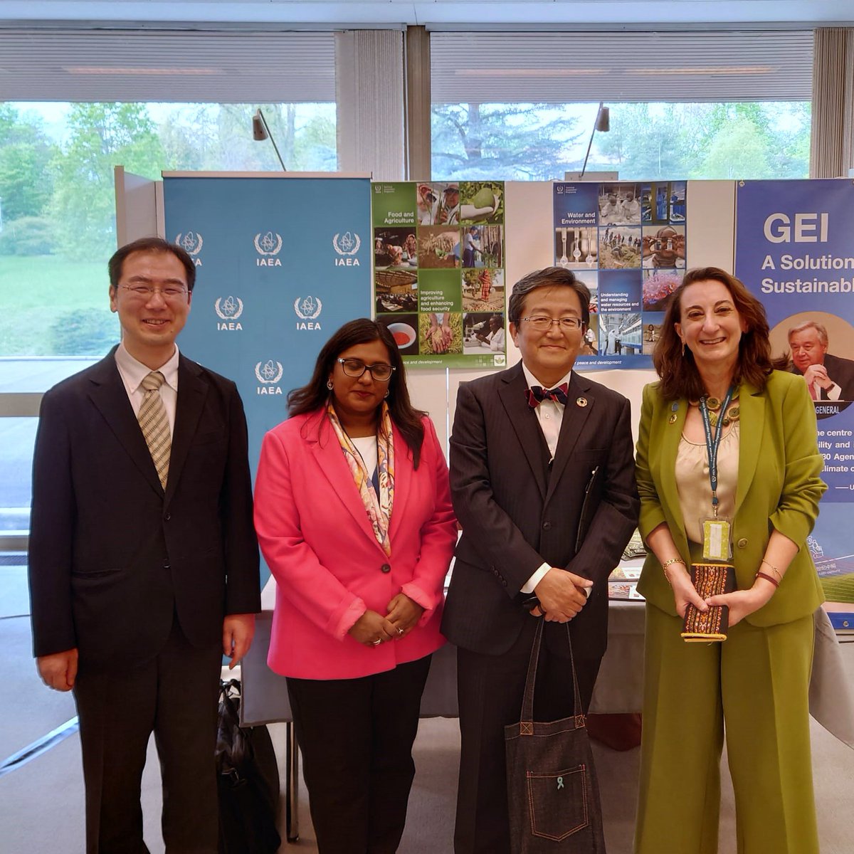 The IAEA exhibition at @UNCTAD #CSTD features information on @IAEAorg flagship initiatives, including #ZODIAC, #NUTECPlastics, #RaysofHope and #Atoms4Food.

🔗Learn more: tinyurl.com/iaeaflagship