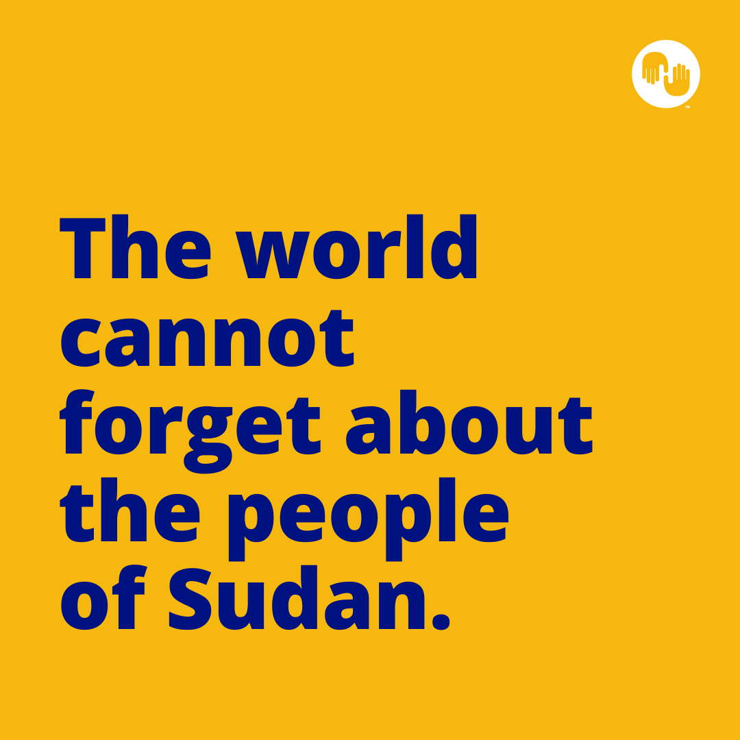 The world cannot forget about the people of Sudan.

For one year, violence has forced 8M people to flee their homes and now, nearly 18M face acute hunger. People will continue to die from violence and hunger unless there is an immediate intervention.

Donors must step up - now.