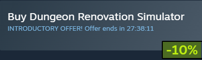 GiantCatGames's tweet photo. Did you know that Dungeon Renovation Simulator's launch discount is ending in 27 hours 👀

Get one copy here before the discount ends: https://t.co/x5lIqPE8iH https://t.co/bWOvcgtQsO
