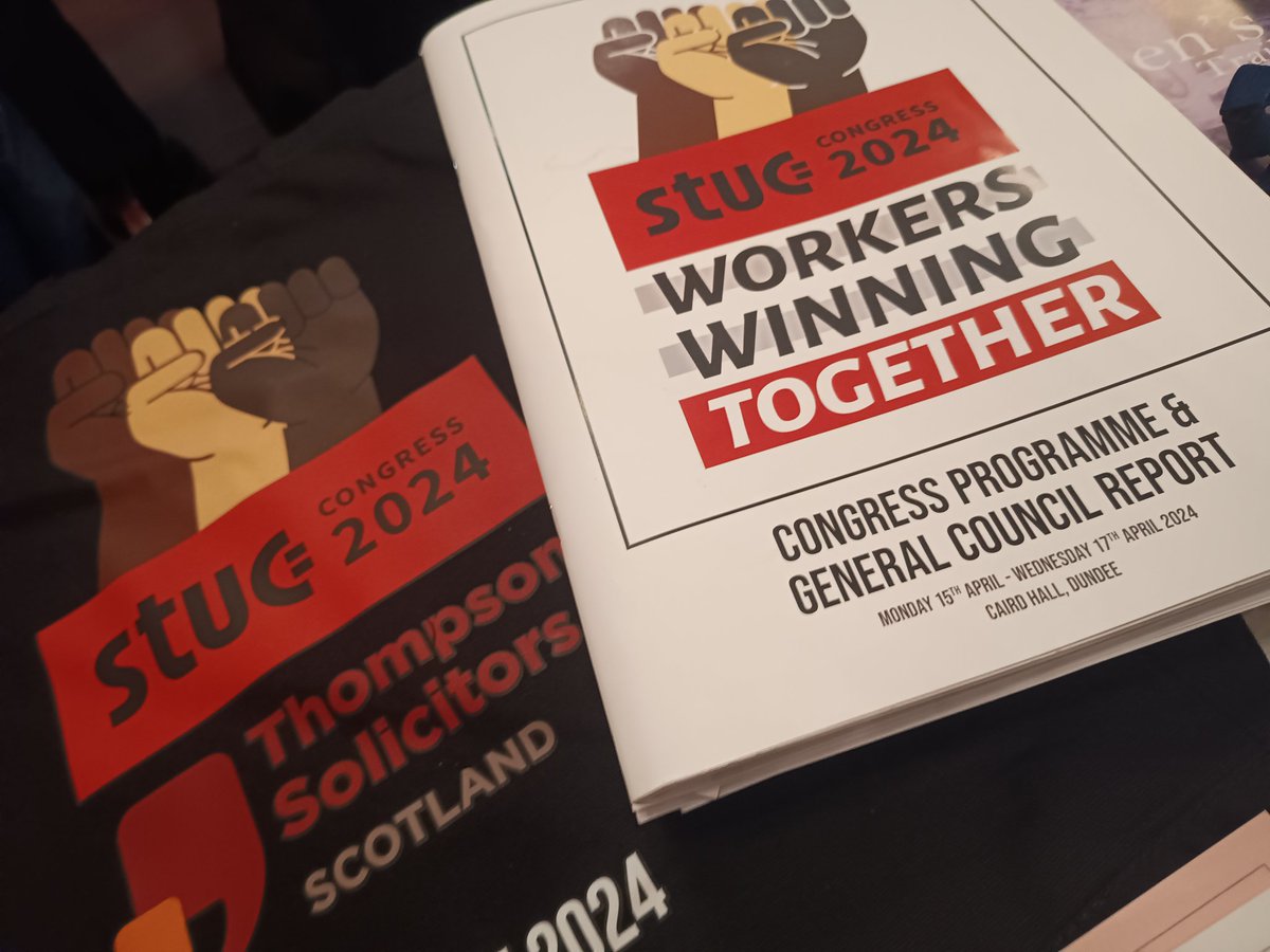 #stuc24 is here! Proud to be a trade unionist and actively support our #nhs workers in this mornings motions with my colleagues in health unions @CSPScot @BDA_Dietitians @RoyColPod @MidwivesRCM @the_pda @HCSANews