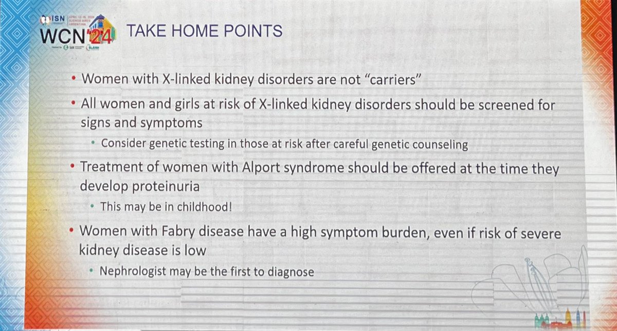 Phenomenal talk from our very own Dr. @rheault_m on X-linked Kidney Disorders in Women. #ISNWCN @UMNkidney @umnmedschool @womeninnephro