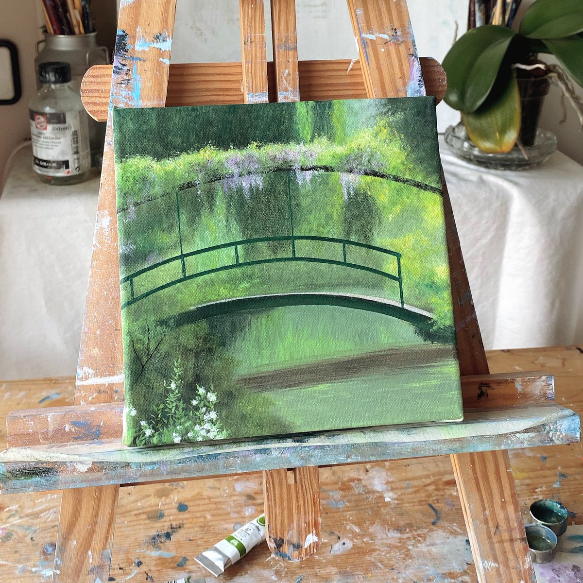annflxke's tweet photo. pintando el jardin de monet <3 🕊🌷 https://t.co/gJzeZo4NP3