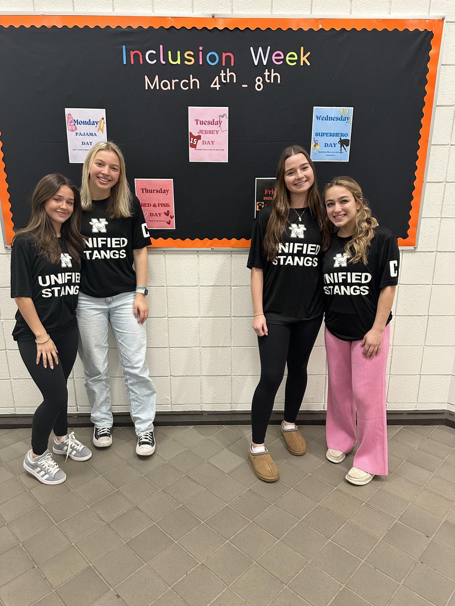 Our Unified Captains of the Week!! These four went above and beyond with planning, going out to other schools, and showing examples of inclusion. Keep it up Lyza, Rosie, Gabi, and Lily!!!🩷