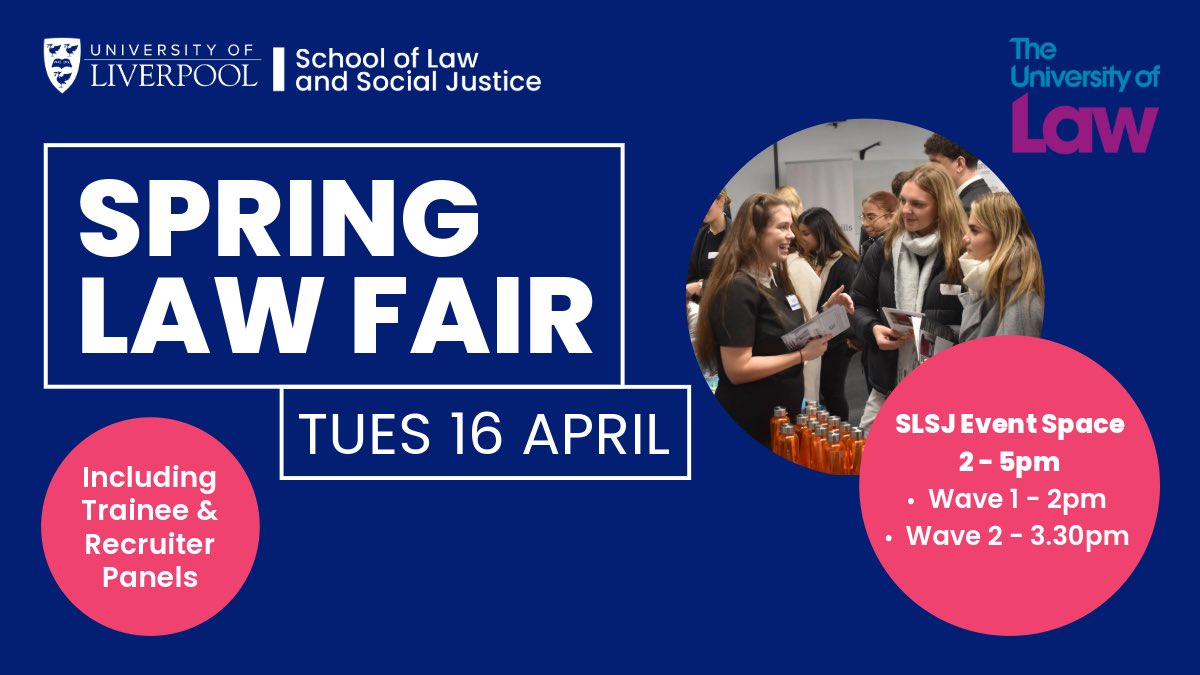 We are delighted to be attending the University of Liverpool and University of Law Spring Fair tomorrow. Visit our stand to learn about Provenio, the Graduate Solicitor Apprenticeship training route at the firm, and our 2024 Vacation Scheme.