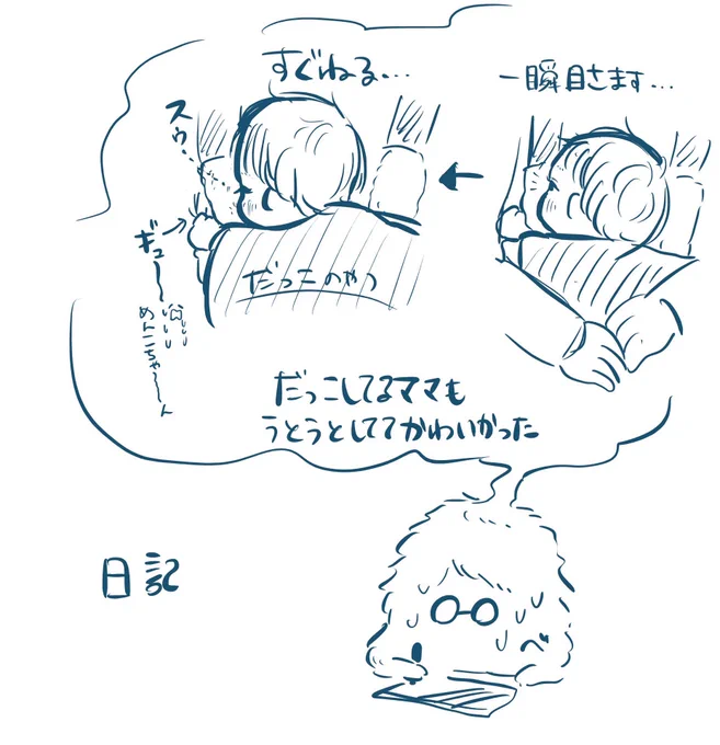 ずっとねてるばぶをみた 