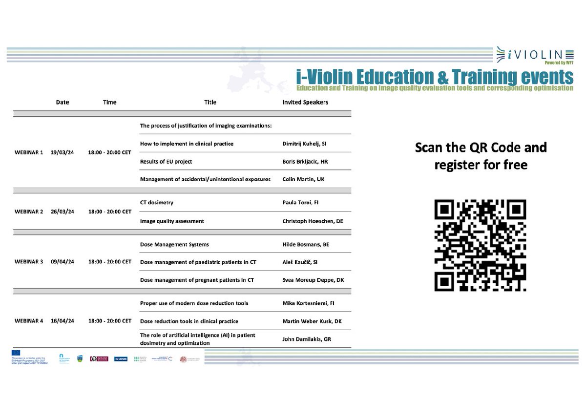 🚨Exciting news! The recording for our third #iViolinproject webinar, diving into dose management systems & CT management, is now available here 👉eibir.org/i-violin-educa… ⏰And do not forget to register for tomorrow's last webinar! @EIBIR_biomed @EU_HaDEA @Graciano_NP