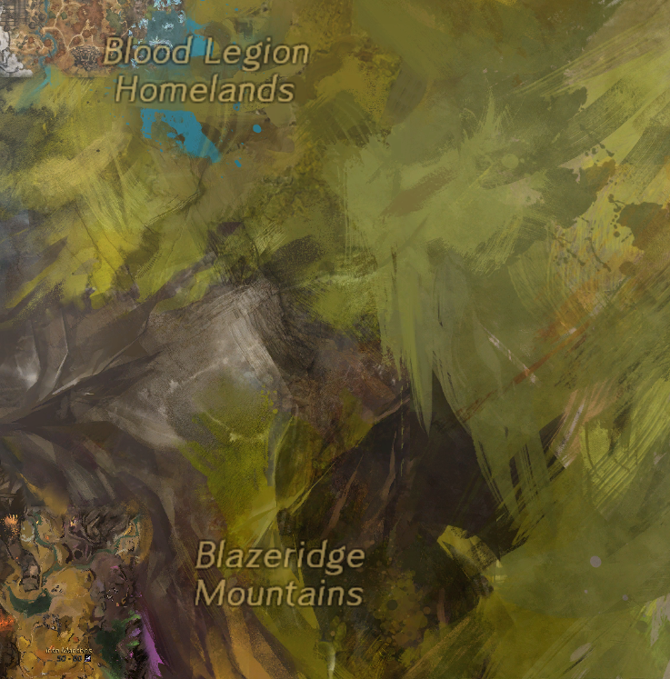 Astralegend's tweet photo. #Guildwars2 just casually dropped a teaser image for the location of Expansion 5, coming later this year. 
Definitely feels like Old ascalon, which makes me believe Blood Legion homelands in the NE. Also aligns with the available compass directions on the in game map. https://t.co/MART3xwJv5
