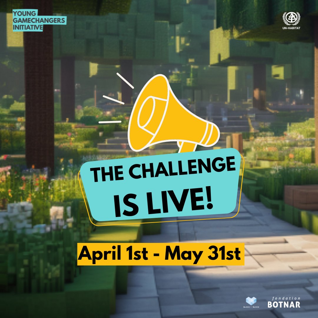 FondationBotnar's tweet image. Have you checked out the #YoungGamechanger's #MinecraftChallenge?🌟

Sign up at unhabitatyouth.org and explore the amazing public spaces their Minecraft models have created! 🏙️🎮

Share your innovative ideas for enhancing public spaces and let's make a difference together.
