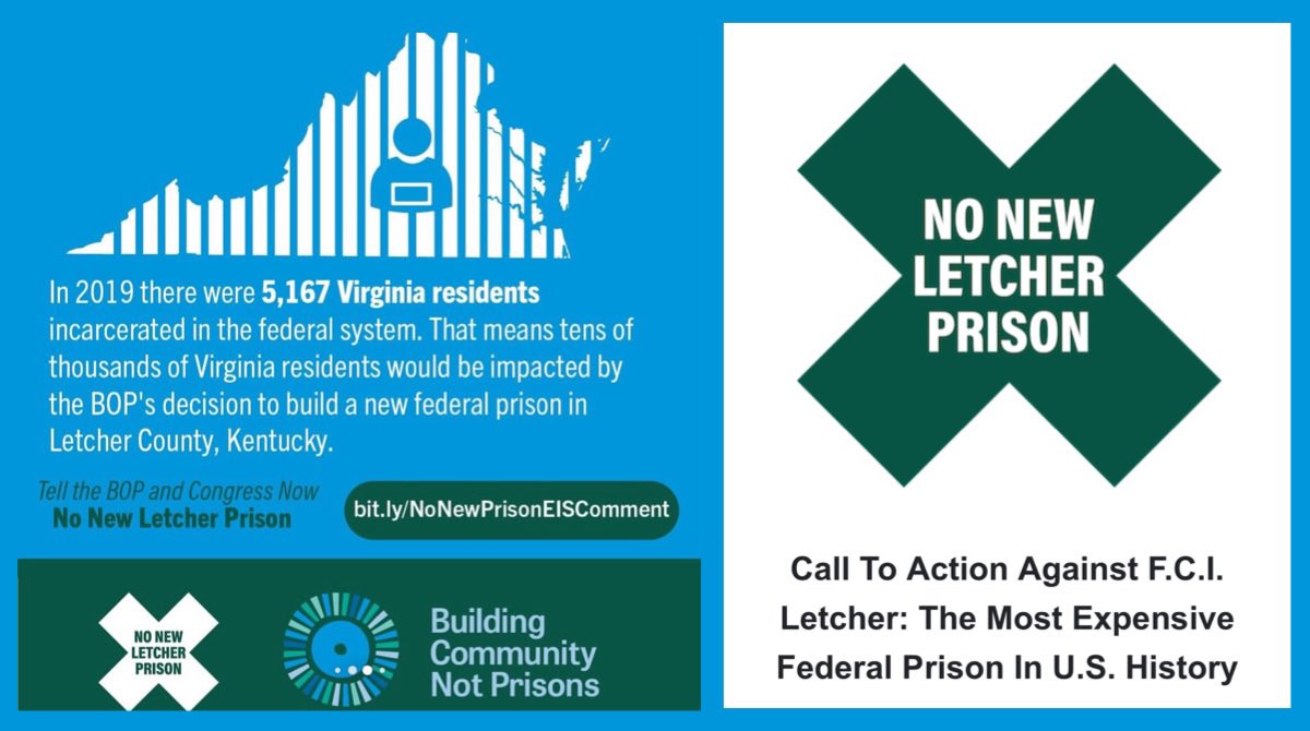 URGENT ACTION: If you live in the U.S. you have until midnight (EST) to submit comment demanding that the Bureau of Prisons halt plans to build a new prison in Appalachia! Please take one minute of your life to oppose the construction of the prison, HERE: secure.everyaction.com/jYz9aClr3EmXeD…