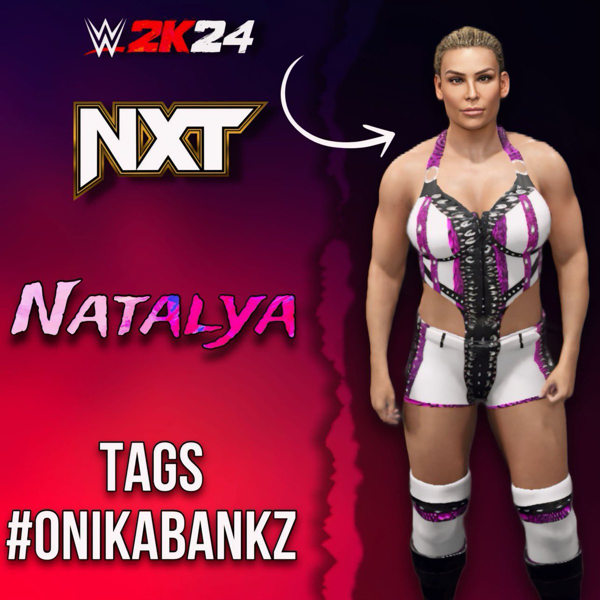 @NatbyNature Nxt Gear is now available for download on WWE2K24 CC! 🤍🩷 Tags - #onikabankz #nxt #nxtuk #wwe #wwegames #wwe2k #wwe2k24 #natalya #natalyawwe #impactwrestling #aew #aewdynamite