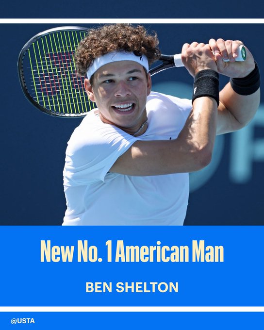 Ben Shelton is the new No. 1 American Man