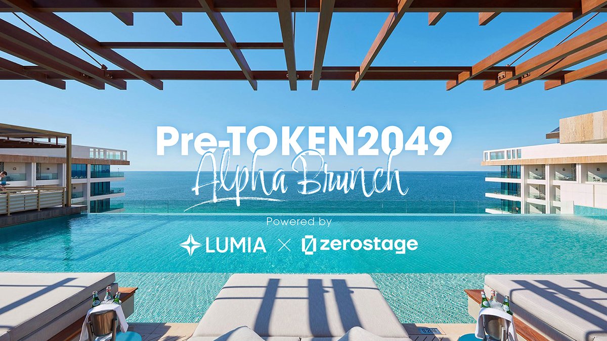 Lumia (ORN) hosts Pre-TOKEN2049 Alpha Brunch Before the buzz of TOKEN2049, join us and @Zerostage_io for some alpha with views of the ocean from the Royal Penthouse 💎 Spots are limited so sign up ASAP 👀 📅 April 17 🕛 12PM - 4PM GST 📍 Royal Penthouse, Mandarin Oriental