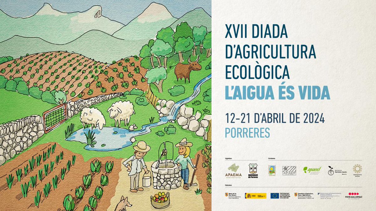 ▶️ Avui a #Téntol @IB3 Ràdio, la XVII Diada d'Agricultura Ecològica, l'aigua és vida! @APAEMA @CBPAE @AjuntPorreres