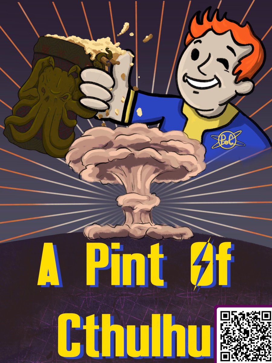 APintofCthulhu's tweet image. If your craving more delicious #fallout content after craming down that #FalloutOnPrime then come and check out our podcast using the #Modiphius rule set 

#ttrpg #podcast #rpg ##wasteland