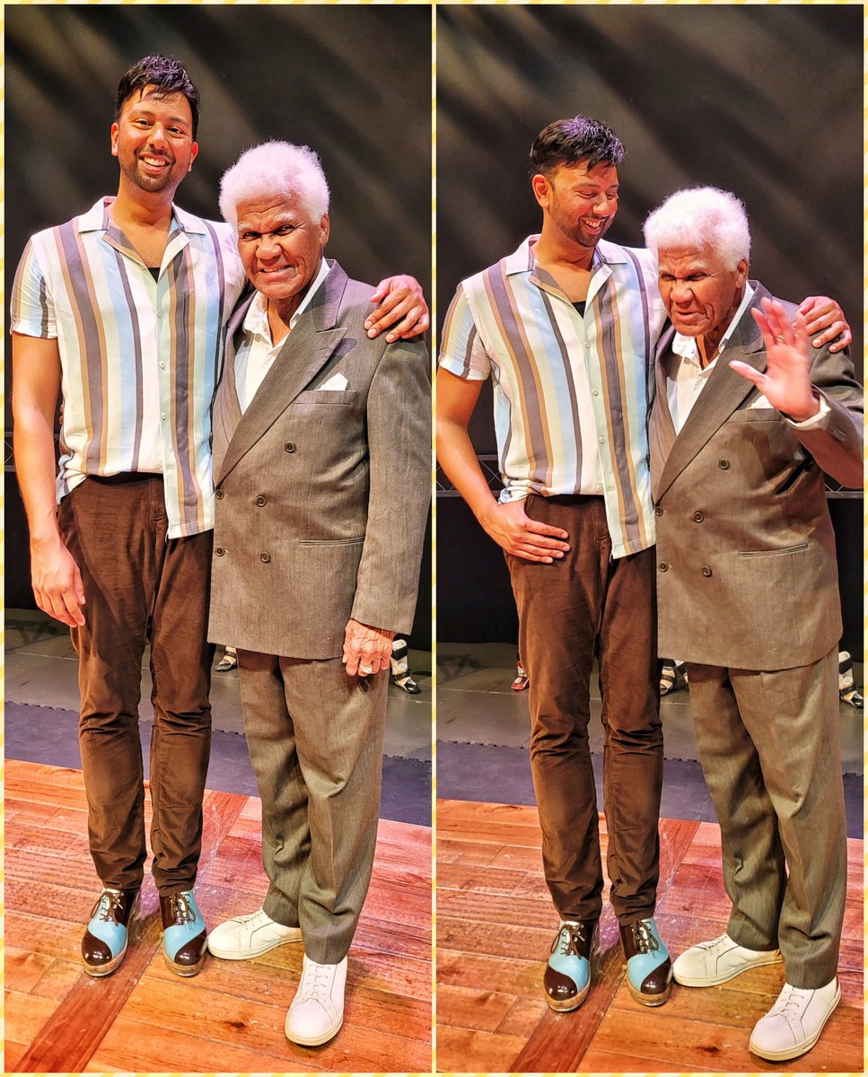 During yesterday's matinée, I had the honour of performing my #OnePersonShow #OneStepAtATime at The Grand Theatre for #Canadian #TapDance Legend, Joey Hollingsworth.

He sat front row so I clocked him right away. Just amazing.

1/2