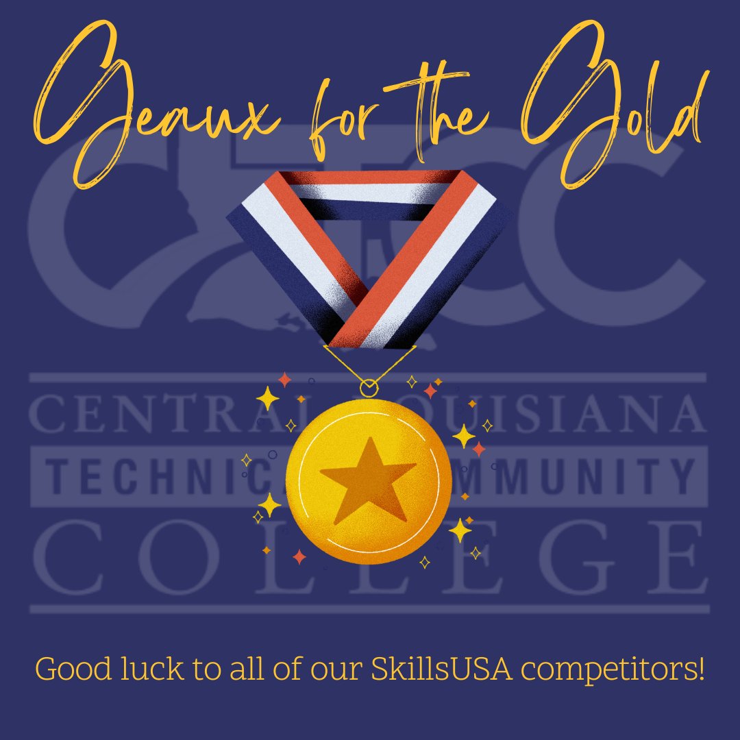 It's Day 1 of the @laskillsusa competition at the Main Campus in beautiful downtown Alexandria! Good luck, Bobcats! #goCLTCC😸 #BobcatProud🐾 #SkillsUSA #GeauxForTheGold🥇