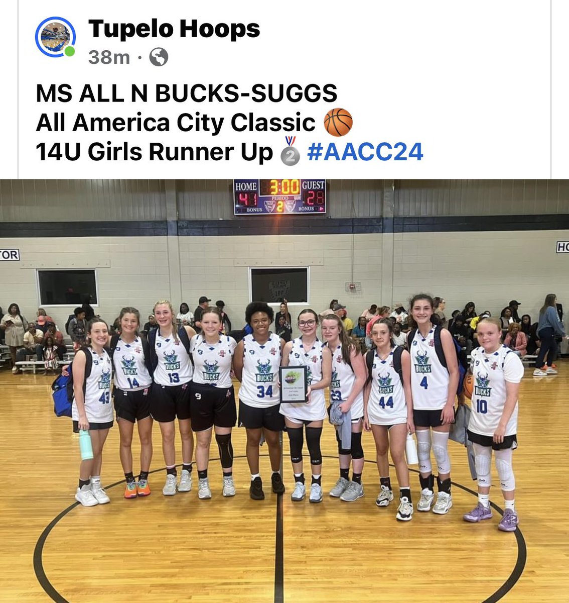 MKDavis2028's tweet photo. I don’t love losing, but runner-up isn’t too bad! Going to keep working hard on my end to keep grinding and improving! #bucks2028 https://t.co/86B8148pRK