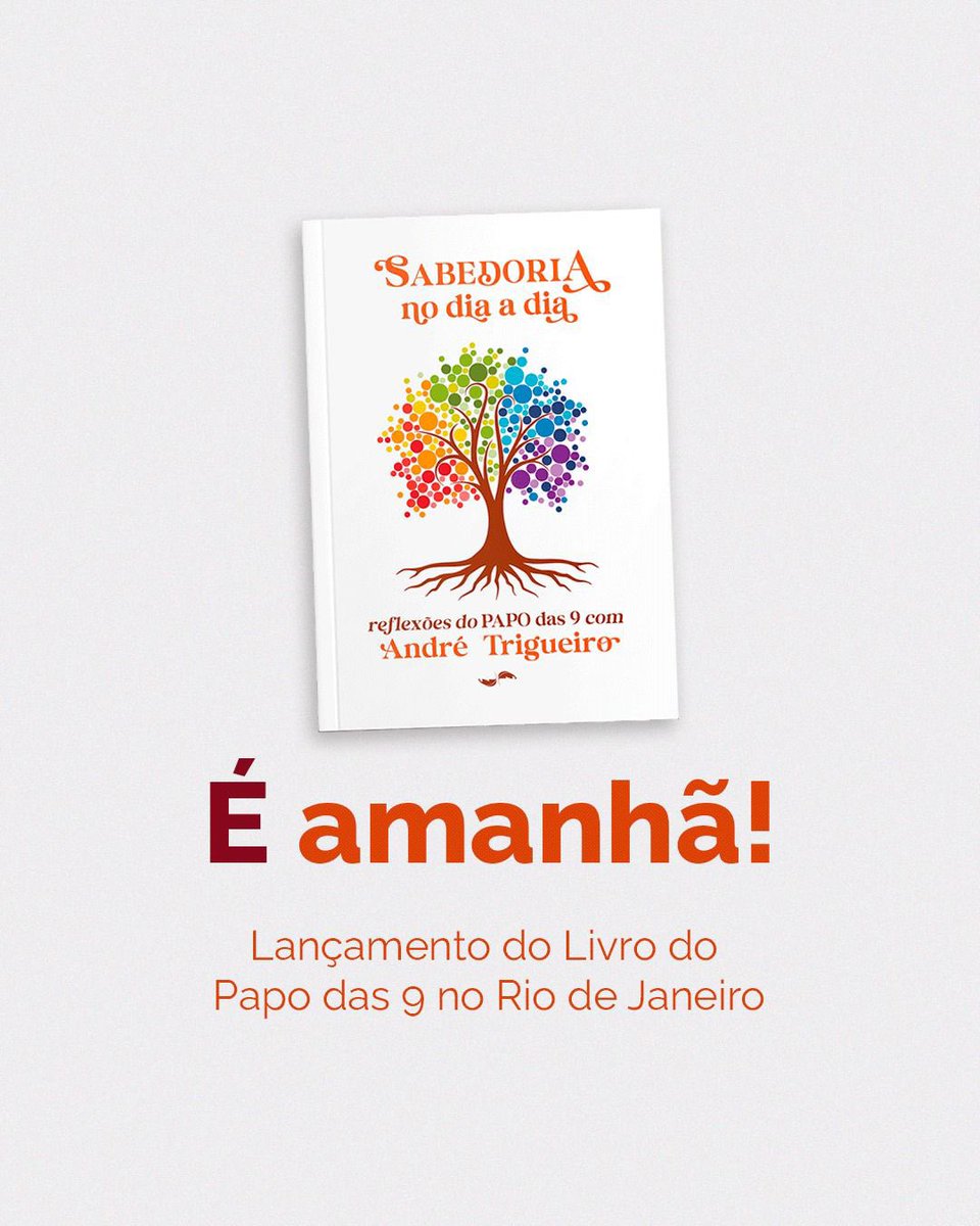 Imperdível! Estaremos TODOS no lançamento do livro lindo do nosso guru @andretrig !! Na @LivTravessa do @shoppingleblon !! A partir das 19h. Renda doada p ações sociais. Este é o nosso André !// @MarceloLins68 @cosmemarcelo @LeilaneNeubarth @flaviaol @octavio_guedes @aydanoandre