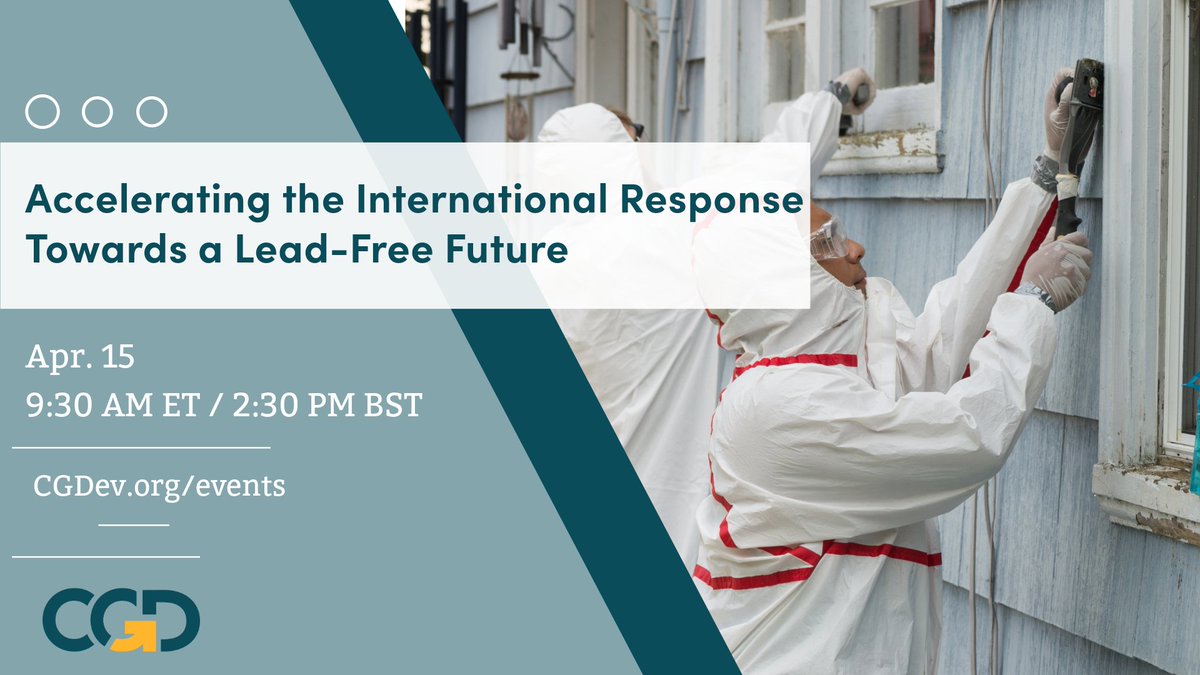 🔴LIVE: @USAID Assistant Administrator for Global Health @Atul_Gawande is discussing the scope & challenge of global #leadpoisoning at a special @CGDev event. Ft: @ibhushan, @ValerieMHickey, @ScottMorrisADB, @rsilv_dc, & @JustinSandefur. Tune in! ⬇ bit.ly/3J8XB1V
