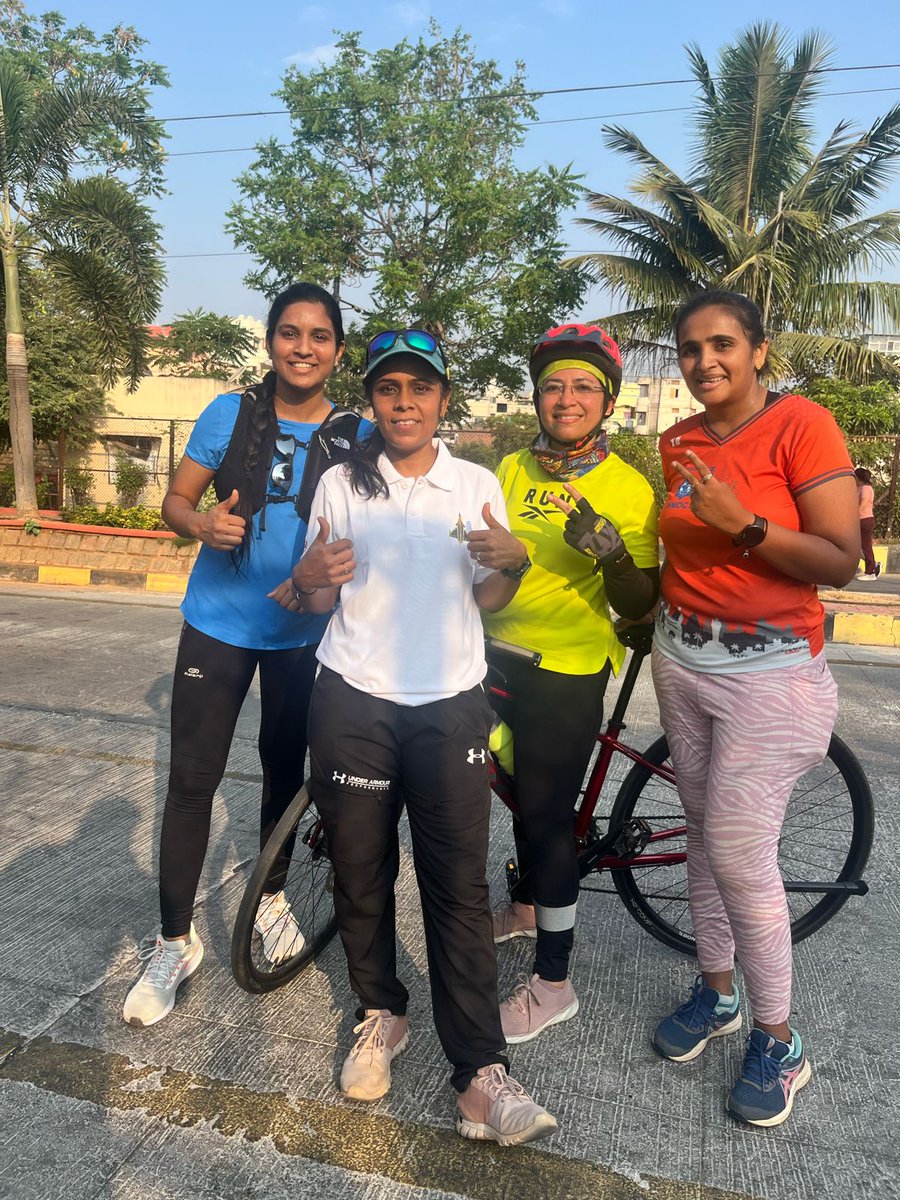 #Happyhyderabad #Runners #SevunderabadRunners Anjenny Tsn Priyanka Jain Thanks everyone for joining #Run #Hyderabad #running #runningmotivation #HyderabadCyclingRevolution #hyderabadactivemobility l