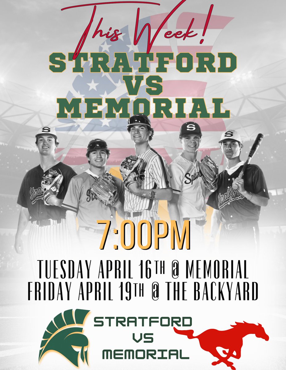 Stratford Spartan Baseball (@stratford_bsbl) on Twitter photo Big week vs Memorial! Come fill the stands with green and support Spartan Baseball!
<a href="/77079Athletics/">Stratford High School Athletics</a> <a href="/shsboosterclub/">Spartan Booster Club</a> <a href="/sbisdathletics/">Spring Branch ISD Athletics</a> Big week vs Memorial! Come fill the stands with green and support Spartan Baseball!
<a href="/77079Athletics/">Stratford High School Athletics</a> <a href="/shsboosterclub/">Spartan Booster Club</a> <a href="/sbisdathletics/">Spring Branch ISD Athletics</a>