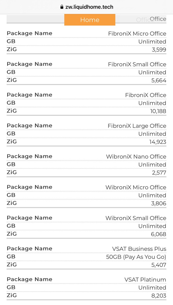 Unlimited internet packages offered by @liquidhomezim …. these are EXTREMELY expensive offerings… @Starlink should come and save Zimbabweans from this commercial cruelty
