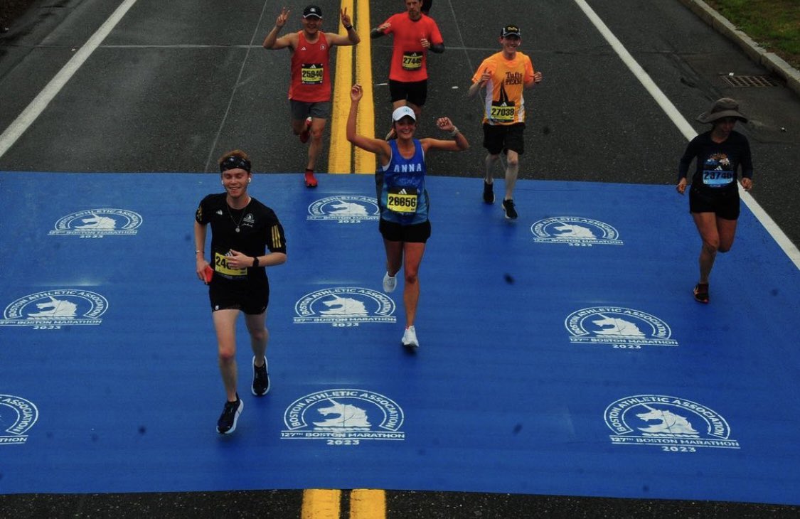 Best of luck to any @bentleyu alumni running today’s @bostonmarathon!